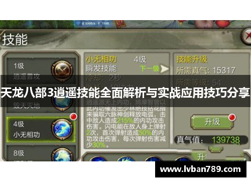 天龙八部3逍遥技能全面解析与实战应用技巧分享